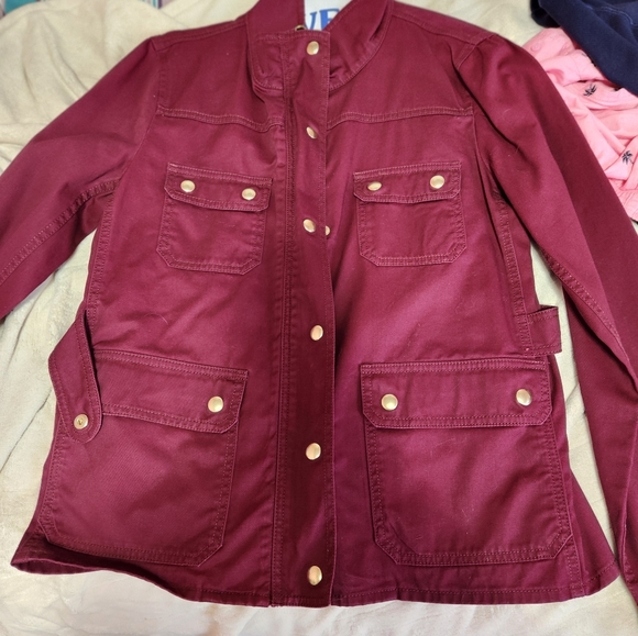 Maroon jcrew jacket, med - Picture 1 of 3